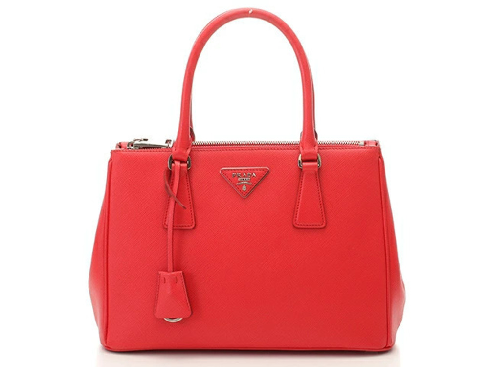 Prada Galleria 2way Shoulder Bag Saffiano Red